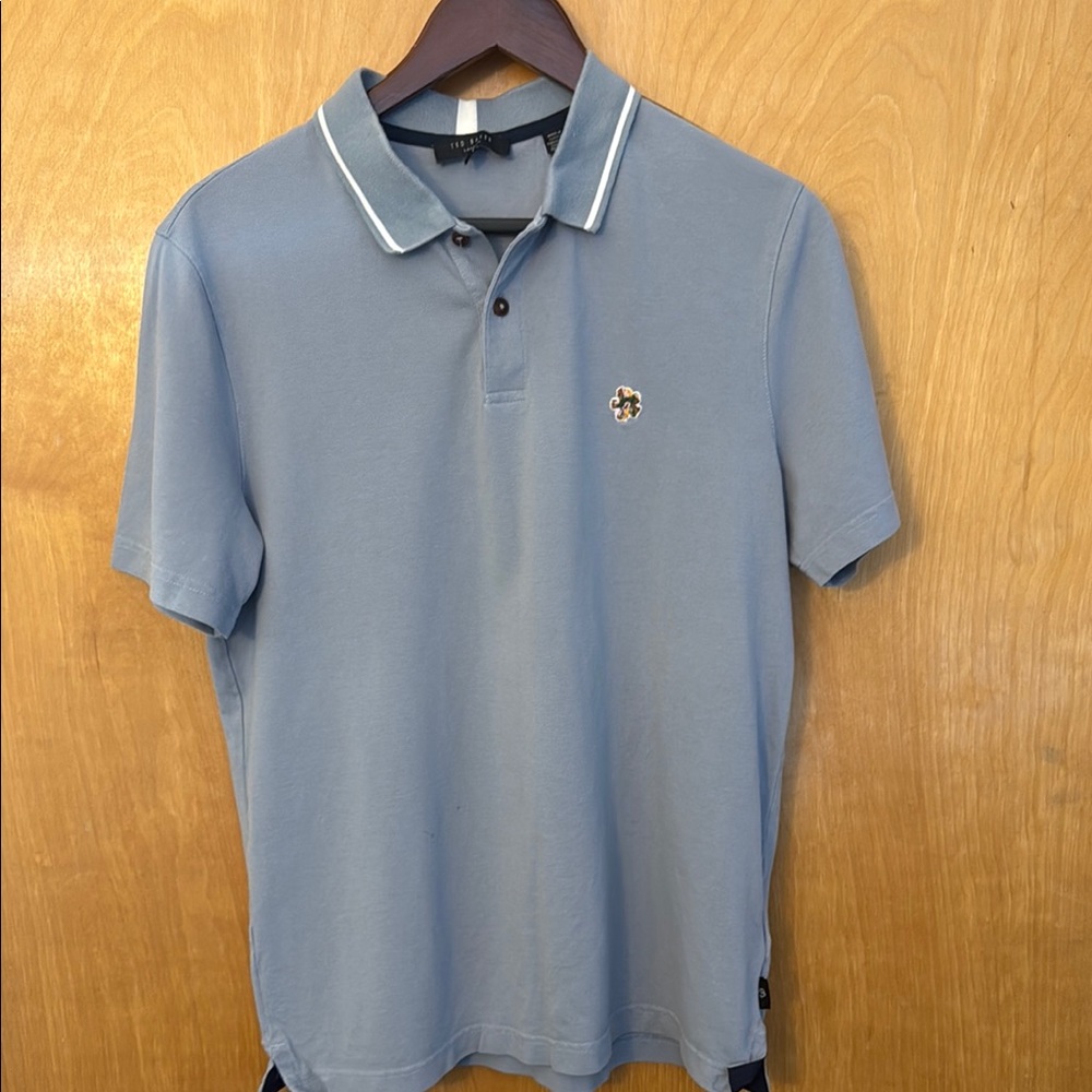 Men's Blue Ted Baker Polo Shirt